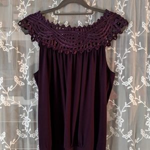 Plum Blousson Top